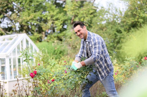Booking and service agreement paperwork for garden work
